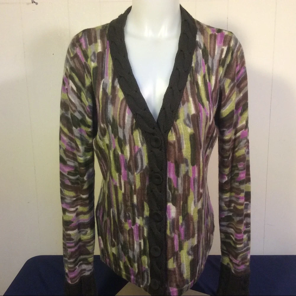 Worth Womens Wool Cardigan Sweater